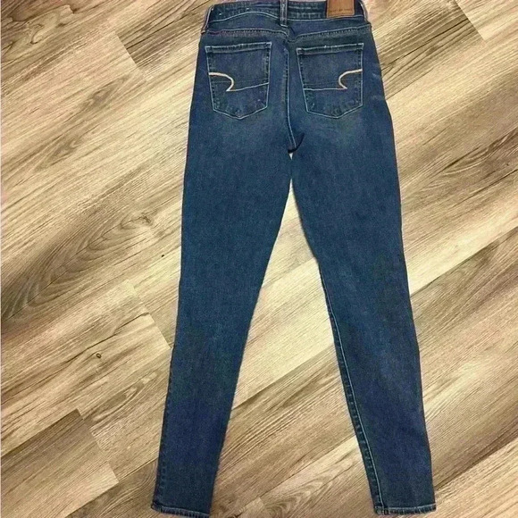 American Eagle 360 next level stretch super high-rise jegging size 0 regular - Picture 4 of 4